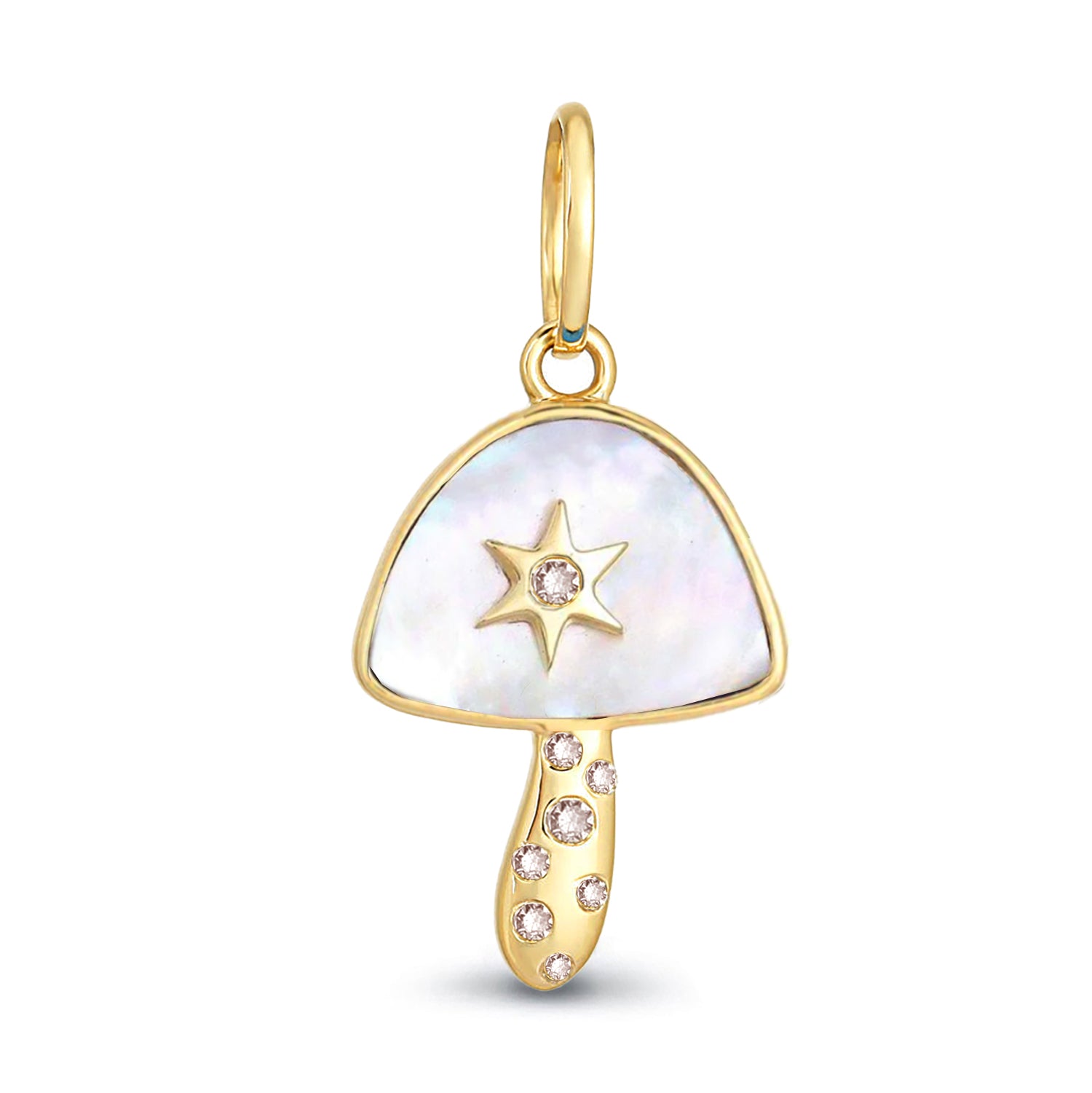 PEARL RING W/STAR CHARM PEARL RING W/STAR CHARM