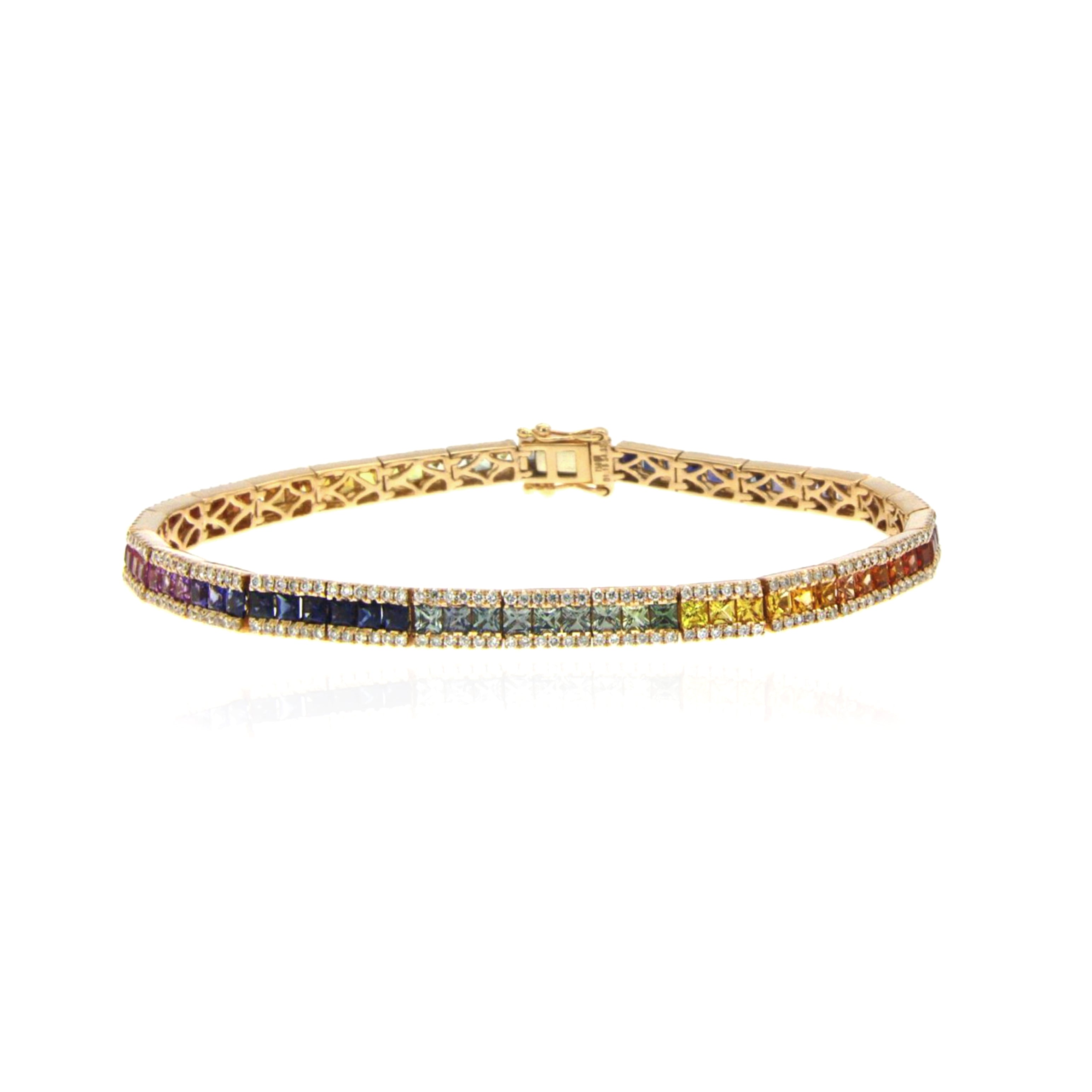 Genuine hot sale sapphire bracelet